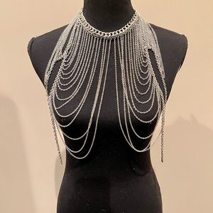 NWOT Silver Body Chain Link Jewelry